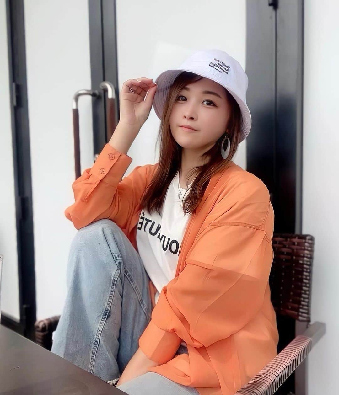 mikaのインスタグラム：「♥︎︎∗︎*ﾟ バケハ買っちゃった🥰 ． ． ． ゴルフでもつかっちゃお🤍 ． ． ． #バケハ #バケハ女子 #バケハコーデ #ゴルフ #ゴルフ女子」