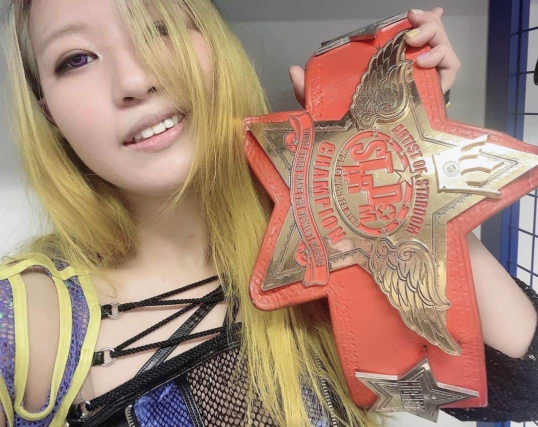 渡辺桃のインスタグラム：「#🧡💗💙  #スターダム  #stardom  #oedotai」