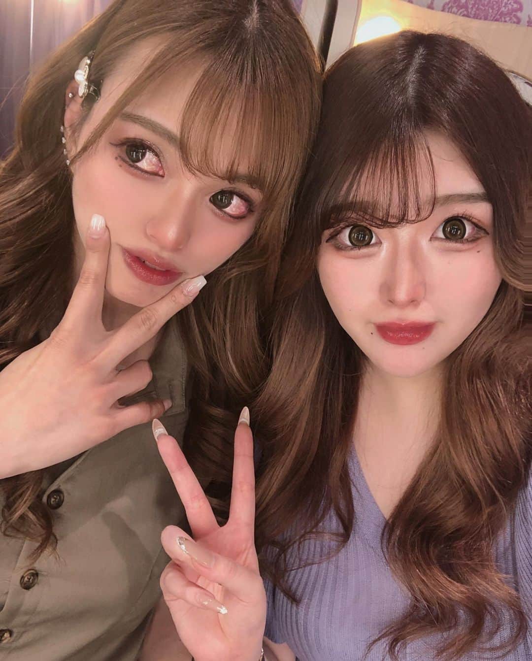 のインスタグラム：「_ _ 1年ぶりに会ったけど久しぶりに会った感じ なかった🥺💓💓 どんどんTIKTOKで有名なるから凄い🐱💛 . #selfie #followforfollowback #follow」