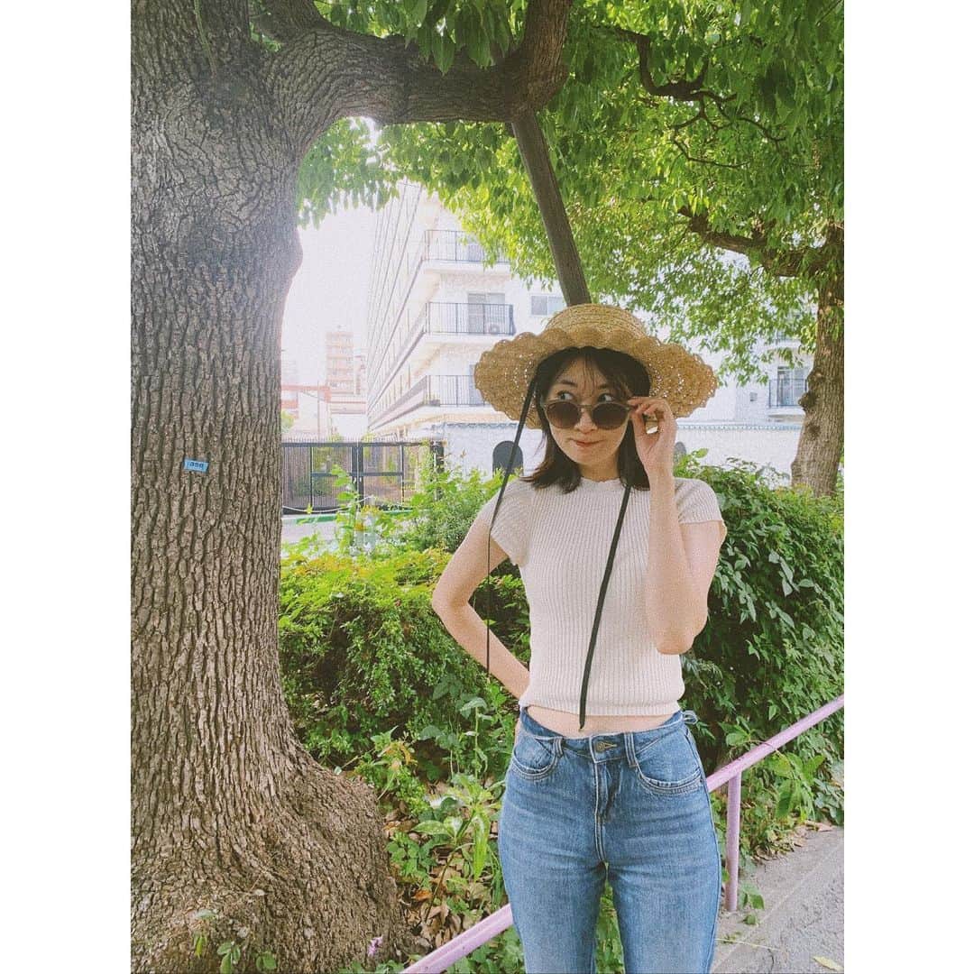 橘美緒のインスタグラム：「悩んだ末に購入した帽子👒」