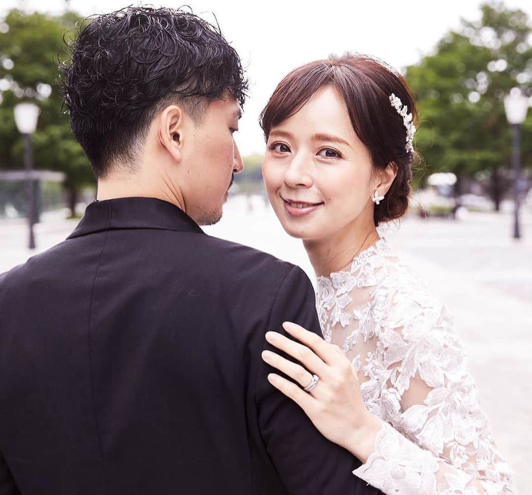 加藤未央のインスタグラム：「結婚5年目記念で、フォトウエディングしてみました🕊  #フォトウエディング」