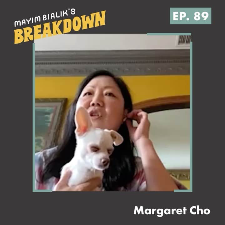 マーガレット・チョーのインスタグラム：「Really enjoyed my chat with @missmayim on Mayim Bialek’s Breakdown, we talked rescues and recovery - link to listen in my stories 😍」
