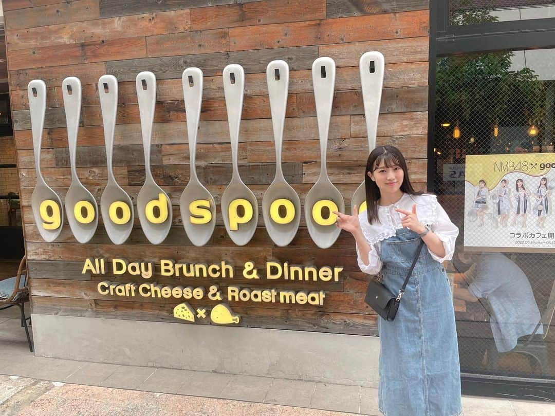 安部若菜さんのインスタグラム写真 - (安部若菜Instagram)「🧀 #goodspoon × #NMB48 コラボカフェ行ってきました！！  6/12までなのでぜひぜひ！  横浜みなとみらい店でも開催されてます！！🍽  #大阪カフェ #難波カフェ #難波」5月31日 20時52分 - _wakapon_