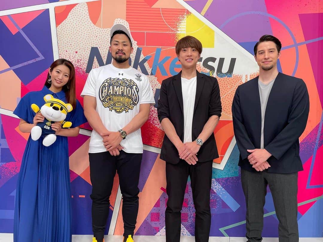 のインスタグラム：「🏀 . #熱血バスケ きょうは激闘のファイナルを ファイナル賞にも輝いた 鵤誠司選手と共にお伝えしました✨ . さらにゲストで五十嵐圭選手も🔥 今シーズンを闘い抜いた選手の皆さん そしてブースターの皆さん お疲れ様でした👏👏 . 来週は今シーズンラストの熱血バスケ！ 皆さんぜひご覧ください🏀💛」