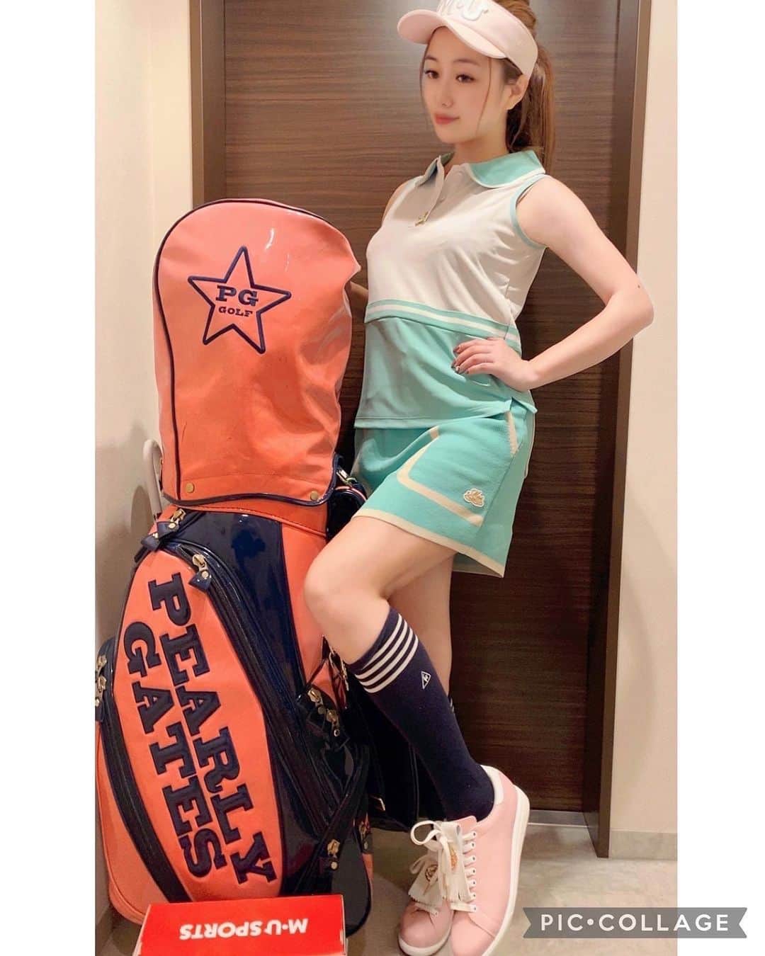 Shienのインスタグラム：「本文に不備がありましたので再投稿です🙇‍♀️すみません💦 ・ ・ @mu_sports_global さんのゴルフシューズ❣️ 練習の前にまずは試着❣️めちゃくちゃ可愛い😍😍履いてみた感じ柔らかくて履き心地も良さげ🎵何よりもウェアとコーデしやすい🥰 ・ ・  👚&スカート&🧢　@mufan_players  ・ #musports #muスポーツ  #ゴルフウェア #全身コーディネート #2022 #ゴルフ女子 #rebron #musアンバサダー #ゴルフ #ゴルフ女子 #ゴルフ好き #ゴルフウェア #ゴルフコーデ #ゴルフうまくなりたい #ゴルフ女子と繋がりたい #ゴルフ部 #ゴルフコーディネート #ゴルフばか #ゴルフ最高 #女子ゴルファー #インスタゴルフ女子#高尔夫 #高爾夫 #골프 #골프웨어 #golf #golfgirl #ゴルフ好きな人と繋がりたい #ゴルフ初心者 #ゴルフ大好き」