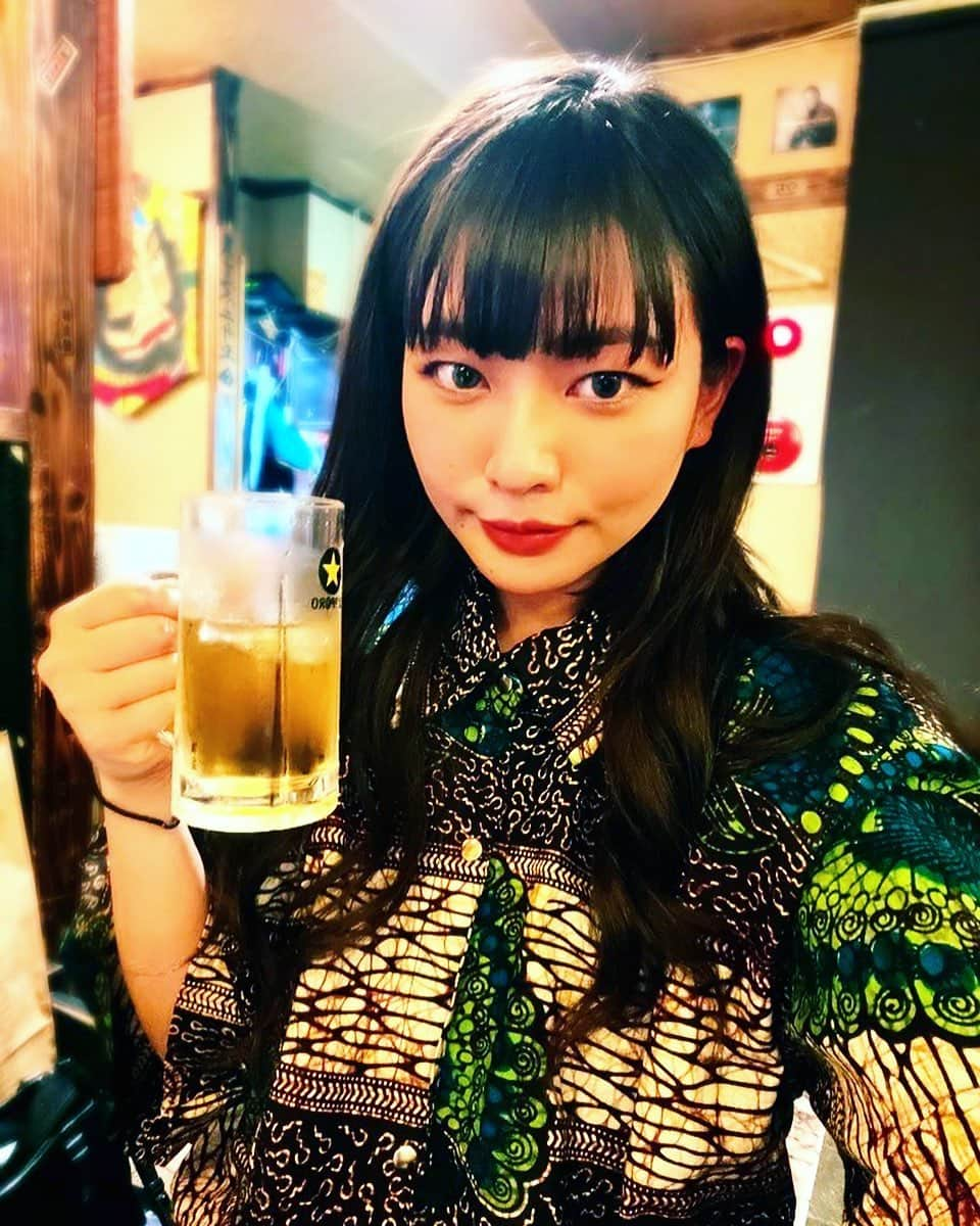 今井夏帆さんのインスタグラム写真 - (今井夏帆Instagram)「しもきたに、かんぱい🍺」6月1日 22時07分 - babysantokyo