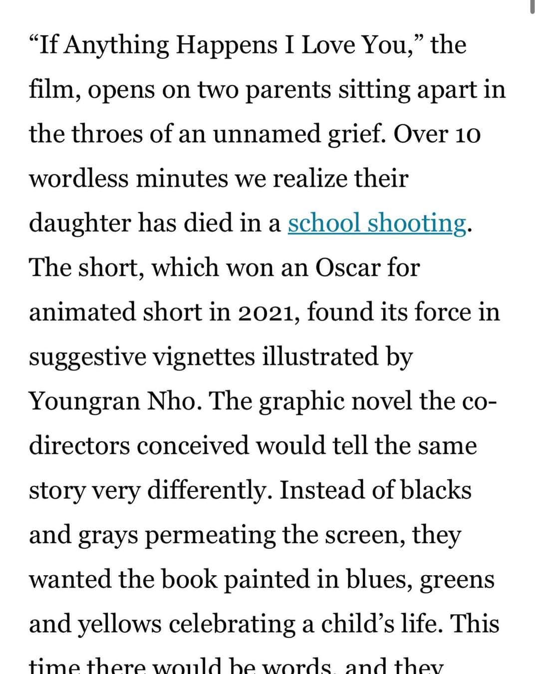 ウィル・マコーマックさんのインスタグラム写真 - (ウィル・マコーマックInstagram)「‘If anything happens I love you’ graphic novel coming  in September. @latimes 🙏🏻 Thank you to @simonandschuster for believing in the book. @everytown」6月2日 1時20分 - willmccormack