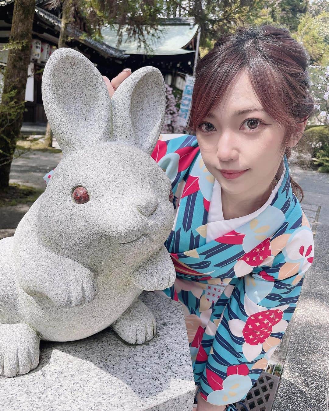 一鷹杏奈さんのインスタグラム写真 - (一鷹杏奈Instagram)「時差投稿 #京都#着物#京都観光#うさぎ #着物女子#着物レンタル」6月2日 17時08分 - annaichitaka