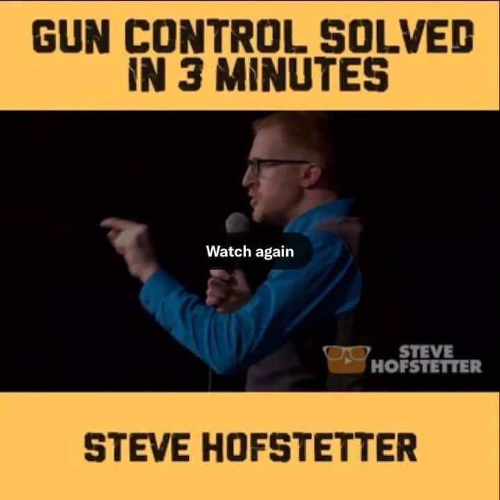 のインスタグラム：「Comedy has always helped me talk through life’s most painful issues.   The gun violence epidemic in the US is so brutal & overwhelming, but here’s @stevehofstetter with great comedic perspective.  via @questlove   #StayPositive #SpreadLove #WeThePeople」