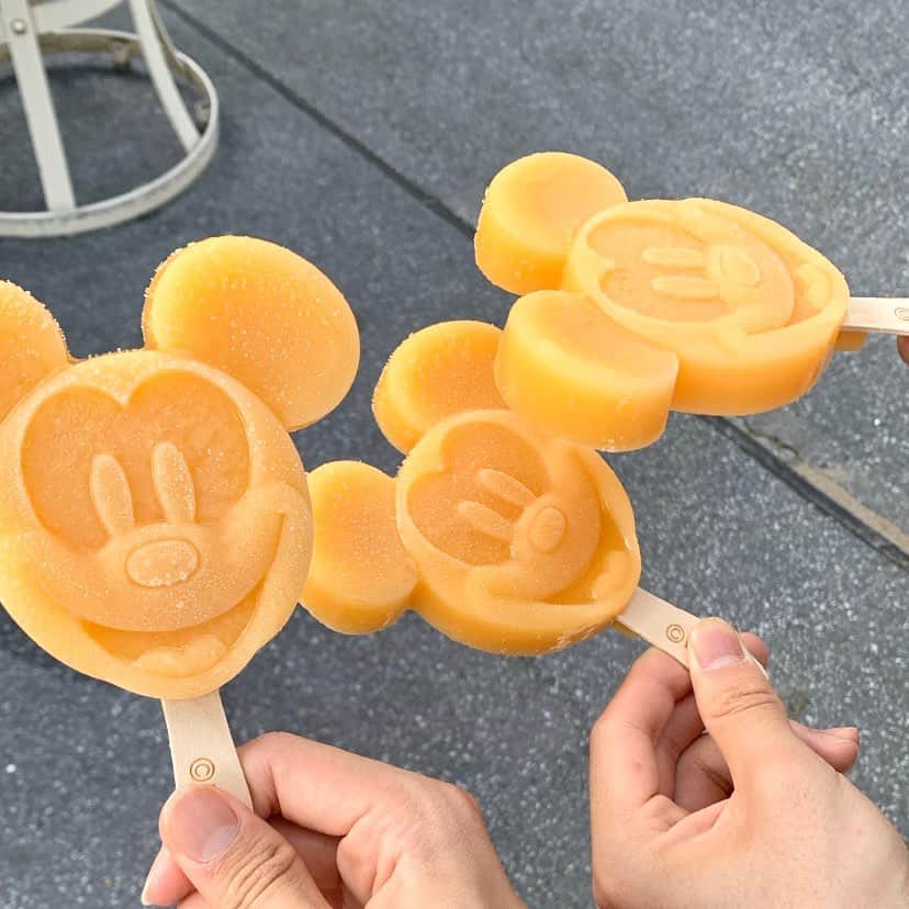 星野晴海のインスタグラム：「ディズニーって美味しいもの沢山あるよね🥲いつかディズニー乗り物乗らずに食べ物巡るみたいな贅沢なまわり方してみたい笑  最後のはこの日のアイメイク 可愛かったから見て欲しいっていう動画^^笑   #ディズニーランド   #ディズニーコーデ   #アイメイク  #メイク」
