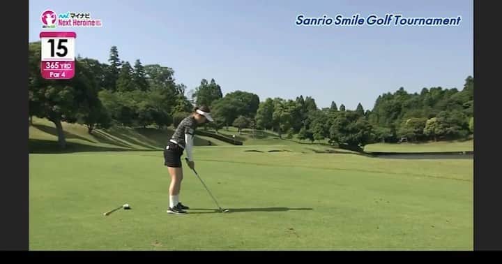 鬼塚貴理のインスタグラム：「. Sanrio Smile Golf Tournament マイナビネクストヒロインゴルフツアー第5戦 70で3位でした！ 前半はなかなか上手くいかなかったのですが、後半の4アンダーは嬉しかったです🤍 次の第6戦に向けてまた頑張ります！ #マイナビネクストヒロインゴルフツアー #sanrio #シナモン」