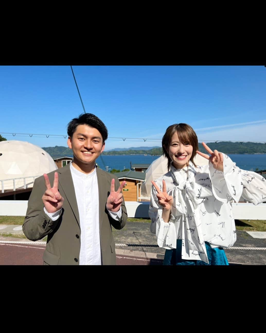 山本大貴さんのインスタグラム写真 - (山本大貴Instagram)「. 明日3日(金)の『よーいドン！』 「週末ほしガール」のコーナーは…  『ファームグランピング京都天橋立』  NMB48小嶋花梨さんと！  ＊撮影時のみマスクを外しています。  #カンテレ #よーいドン！ #アナウンサー  #山本大貴 #小嶋花梨 さん #ファームグランピング京都天橋立」6月2日 21時31分 - daiki_yamamoto_ktv