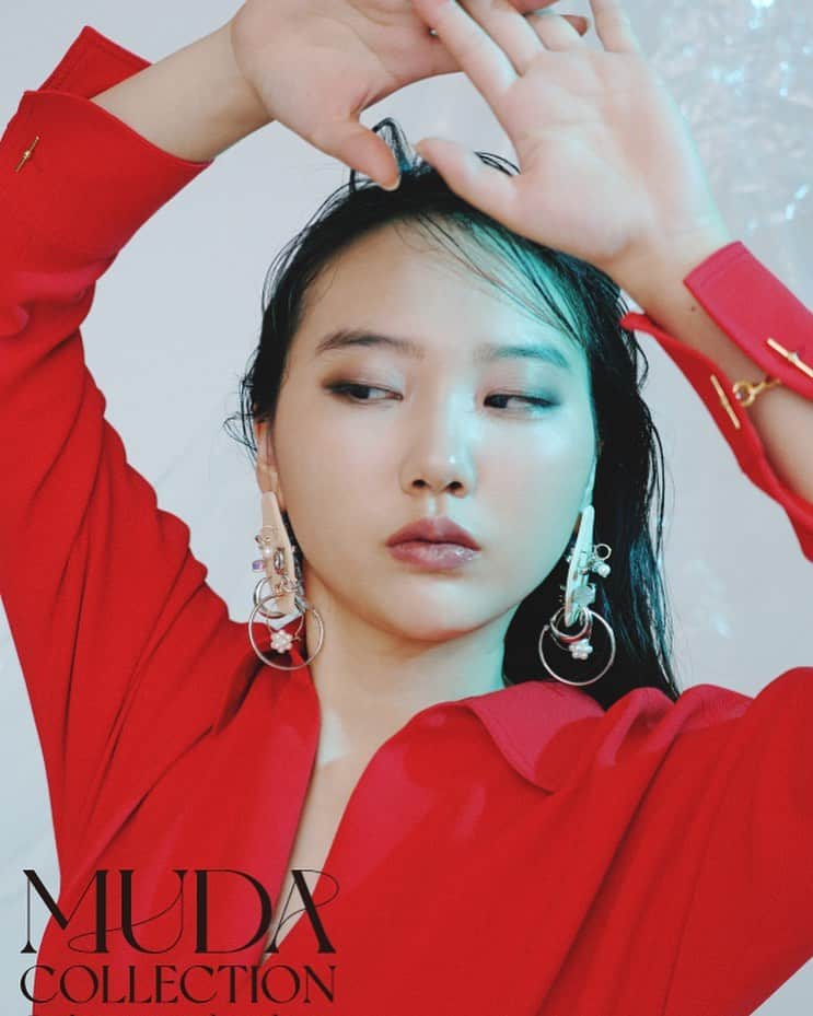 藤原麻里菜のインスタグラム：「MUDA Exhibition  MUDA COLLECTION 2022 Summer -Let’s wear useless things-  2022 6/21 -6/30  西武渋谷店　B館5階 特設会場」