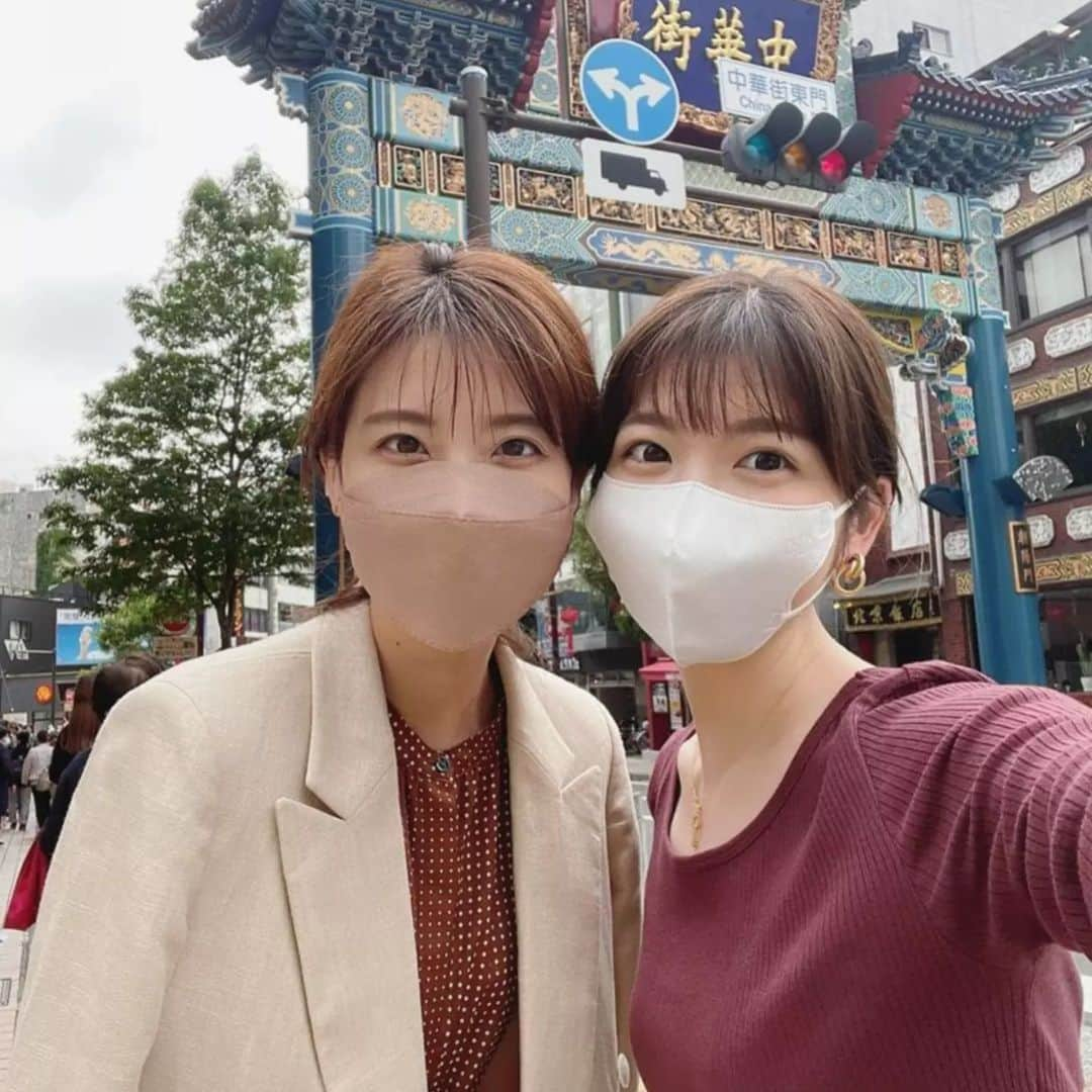 女子アナウンサーまとめさんのインスタグラム写真 - (女子アナウンサーまとめInstagram)「. 中華街のマスク美人✨  #郡司恭子 #佐藤真知子 #可愛い #カワイイ #漂亮 #예뻐요 #中華街 #マスク美人」6月4日 21時05分 - announcer_japan_