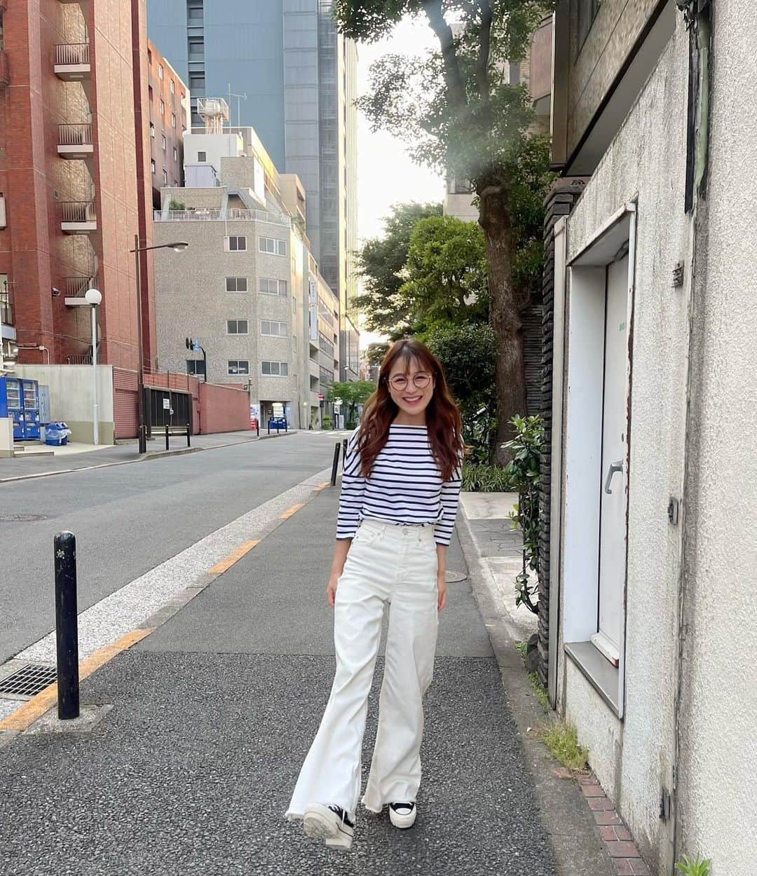 鈴木奈々さんのインスタグラム写真 鈴木奈々instagram 今日のコーデです トップス Saintjames パンツ Yanuk Official スニーカー Converse Jp 今日の私服 ボーダー大好き 6月4日 21時16分 Nana Suzuki79