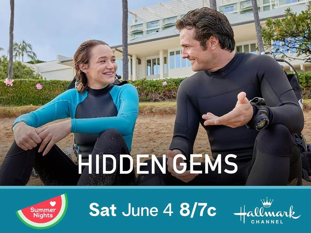 ボー・マーショフのインスタグラム：「There are many gems in the world, Jeff Goldbloom, Yosemite, Wisconsin cheddar cheese, but the greatest gem of them all is on your television screen tonight at 8/7 central on @hallmarkchannel #hiddengems @hunterking」