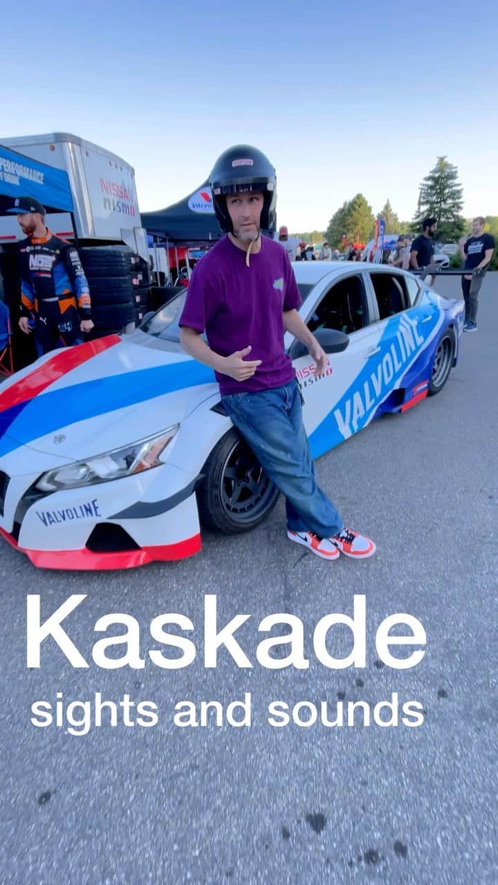 カスケイドのインスタグラム：「Amazing day and night @gridlifefest THANK YOU!!! Super stoked I did not soil my pants when @chrisforsberg64 took me drifting. 😬 Much love to the Grid Life Fam and @jaroddeanda for taking me around.」
