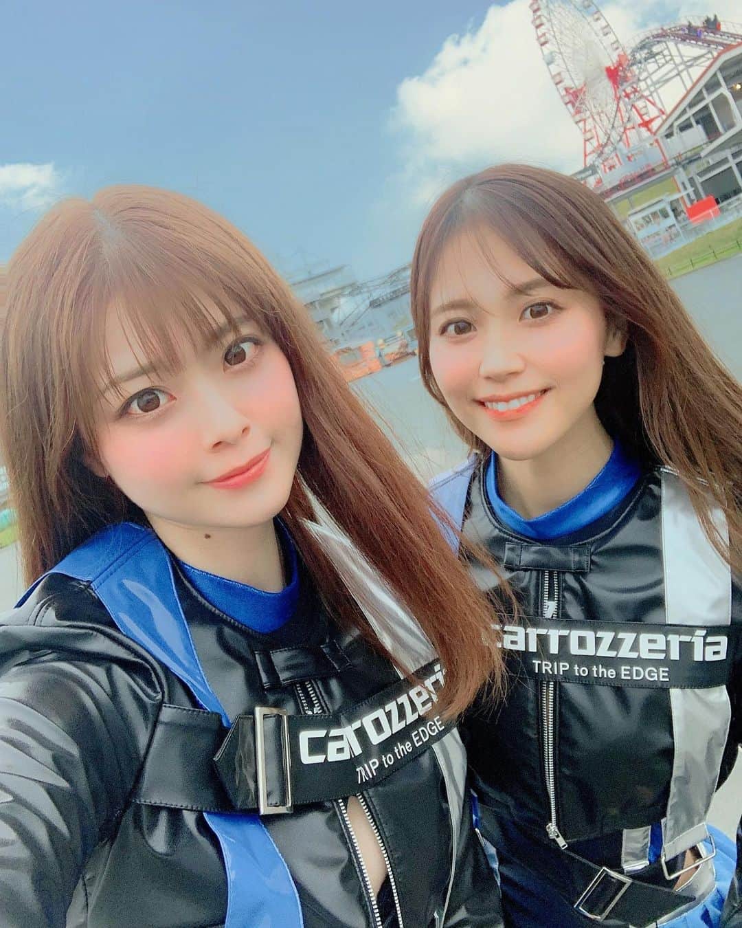 のインスタグラム：「#スーパーフォーミュラ Rd.5 SUGO 予選&決勝お疲れ様でした❗️❗️  #7 小林可夢偉選手 #18 国本雄資選手　共に完走🏎💨✨ 国本選手はポイントGETです😊  スピンからのSCが出動したり、スタート進行中雨が降ってきて天候が変わったり、ドキドキのレースでした❗️ ブースからもレースが観れた😉😉  二日間応援ありがとうございました😊 来月は富士でお会いしましょうー🤗🤗🤗  #superformula #sformula #SFormula #KCMG #carrozzeria #カロッツェリアサポートガール #羽瀬萌　#はせめぐ #撮影会 #コスチューム撮影会　#撮影会モデル  #撮影会イベント  #撮影 #モデル　#model #高身長　#高身長女子　#ヘアメイク　#美容　＃レースクイーン　#ラウンドガール #japanese #japanesegirl #ビジョビ」