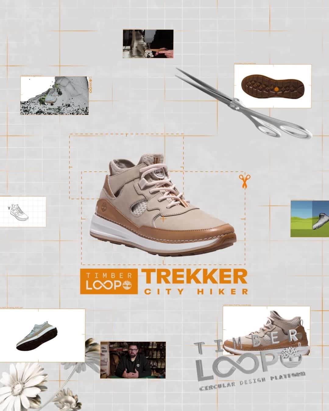 ティンバーランドのインスタグラム：「Built for adventure. Better for nature 🌱   To celebrate #WorldEnvironmentDay 🌍, we're championing giving back more than we take with our #Timberloop™  take-back program. Our latest Timberloop™ Trekker City Hikers are designed to be disassembled for recycling, keeping materials in circulation and out of landfills.  Join our mission to leave nature better than we found it. Head to our dedicated resale site via the link in our bio.  #NatureNeedsHeroes #OnlyOneEarth」