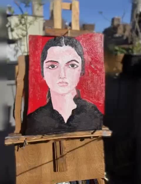 JULIEN D'YSのインスタグラム：「M’y painting in 3D by @ilkerakyl 🎨 #oilpainting #newyork jun5.2022 experimentation in process」