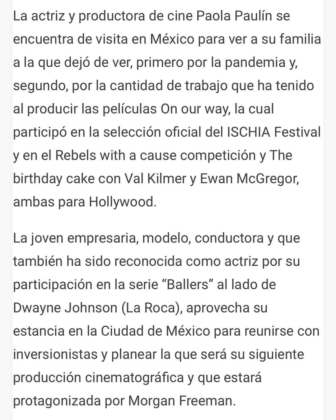 パオラ・ポーリンさんのインスタグラム写真 - (パオラ・ポーリンInstagram)「Welcoming my upcoming movie! Gracias @cadenapolitica ! Feliz me siento por todo el apoyo en mexico   PR @hijodevecino  - Thank you mexico for all the love ! @cadenapolitica @hijodevecino」6月6日 9時53分 - paola_paulin