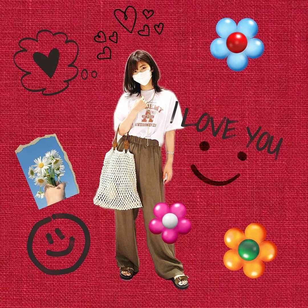 伊瀬茉莉也のインスタグラム：「♥️💭  関東は今日から梅雨入りだそうで… 私はやっと体力・気力、復活の兆し✊🔥 (まだワクチン引きずってます😭)  今月は新たにスタートする作品がいくつかあるので、 しっかり準備をして臨みたいと思います！  お気に入りのロゴTに ゆるっとワイドパンツorジョガーパンツ。 どっちが好き？♡  週末は念願の！ 図鑑大好きBOYは興奮して楽しんでました💮 地球の生き物って改めて知ると面白いよね〜🌍」