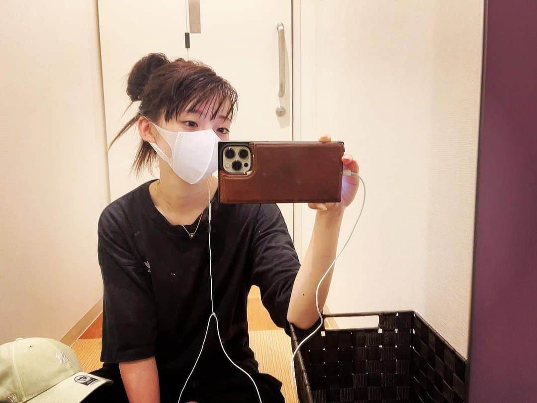 荻野由佳のインスタグラム：「いい汗かいたーーー！！！🏃‍♂️😍💧」