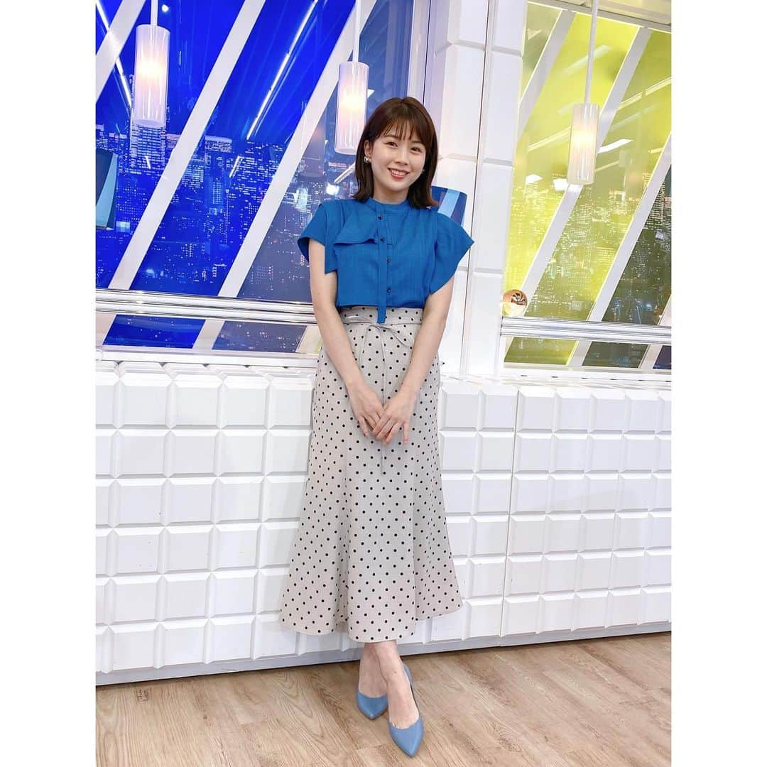 田中萌さんのインスタグラム写真 - (田中萌Instagram)「* 関東甲信は梅雨入りの発表がありましたね☂️  さあ月曜日 今日よる9時〜は#アベプラ です😉  #衣装#梅雨入り#☂️#テレビ朝日#アナウンサー#田中萌」6月6日 20時52分 - moetanaka_ex