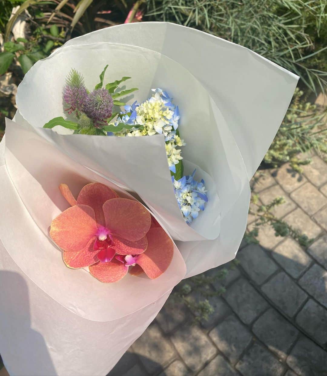 田中日菜のインスタグラム：「🎠🌷 昨日の1週間コーデで行ってたお花屋さん♡ とっても可愛いくて空間が癒されたぁ🥺🌿 . . . #fukuoka#flower#flowershop#福岡#お花屋さん」