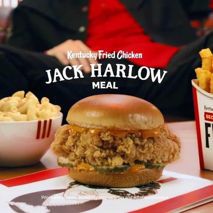 ケンタッキーフライドチキンのインスタグラム：「We couldn’t keep it in any longer. It’s too good. The Jack Harlow Meal is now available in stores and on the KFC app.」
