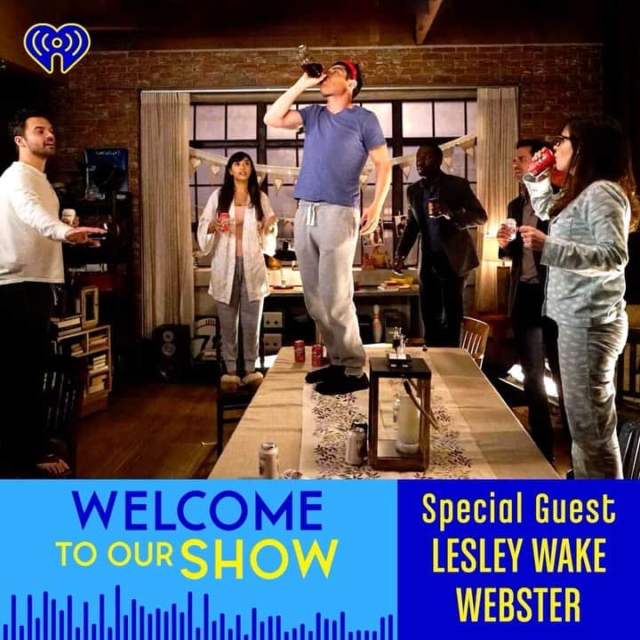 ハンナ・シモンのインスタグラム：「HUGE EPISODE ON THE PODCAST TODAY! We talk to Lesley Wake Webster! New Girl writer and the incredible human who brought True American to the show! FINALLY ALL YOUR QUESTIONS ARE ANSWERED. Link the the bio!!」