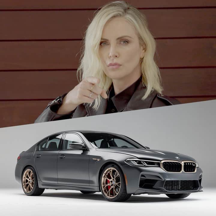 のインスタグラム：「This is it! Your last chance to win this BMW® M5® CS that’s not only super rare, but also super fast. Support the Charlize Theron Africa Outreach Project (@ctaop) and don’t miss out! Click the link in my bio for your chance to win or go to omaze.com/charlize #omaze」