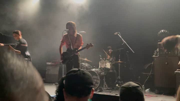 A Place to Bury Strangersのインスタグラム：「@glovetheband kicking some butt @musichallofwb  at our release show」