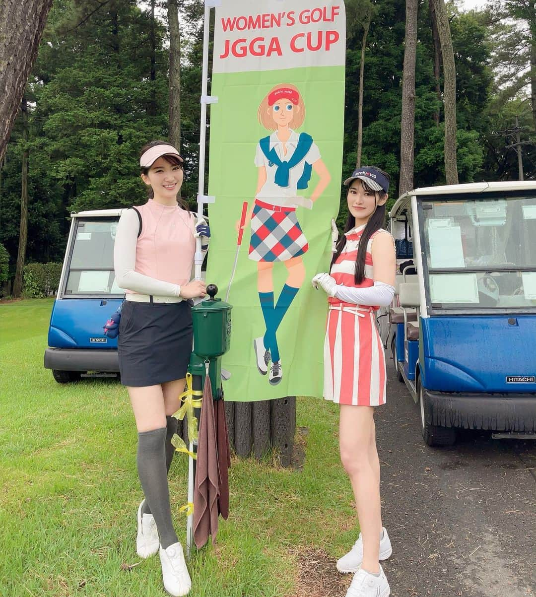 七尾エレナさんのインスタグラム写真 - (七尾エレナInstagram)「ウィメンズゴルフJGGAカップ in 柴カントリークラブ⛳️  一般社団法人 日本ゴルフ用品協会が主催の ゴルフコンペに参加してきました✨  結果は過去最悪だったけど😂w 女の子だけのコンペで ワイワイ楽しくラウンドできて 良い思い出になりました！  下手すぎるから 本当にちゃんと練習しよう…😭  #JGGA #ウィメンズゴルフ #JGGAカップ #日本ゴルフ用品協会 #柴カントリークラブあやめコース #アルチビオ #archivio #ゴルフ女子 #ゴルフコーデ #アルチビオコーデ」6月7日 20時05分 - elenananao