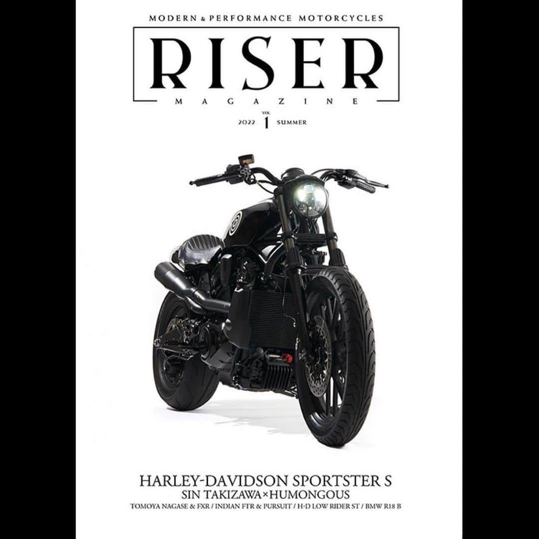 のインスタグラム：「Congrats!! 🔜 #Repost @roller_magazine ・・・ We are very pleased to announce the launch of a new mag named RISER   The first issue will be out THE END OF JUNE  Stay tuned‼︎  cover: H-D Sportster S built by @sin_takizawa  @humongous_custom_cycles  photo: @ktr_foto   #riser_magazine #rollermagazine  #rippermagazine  #wellermagazine」
