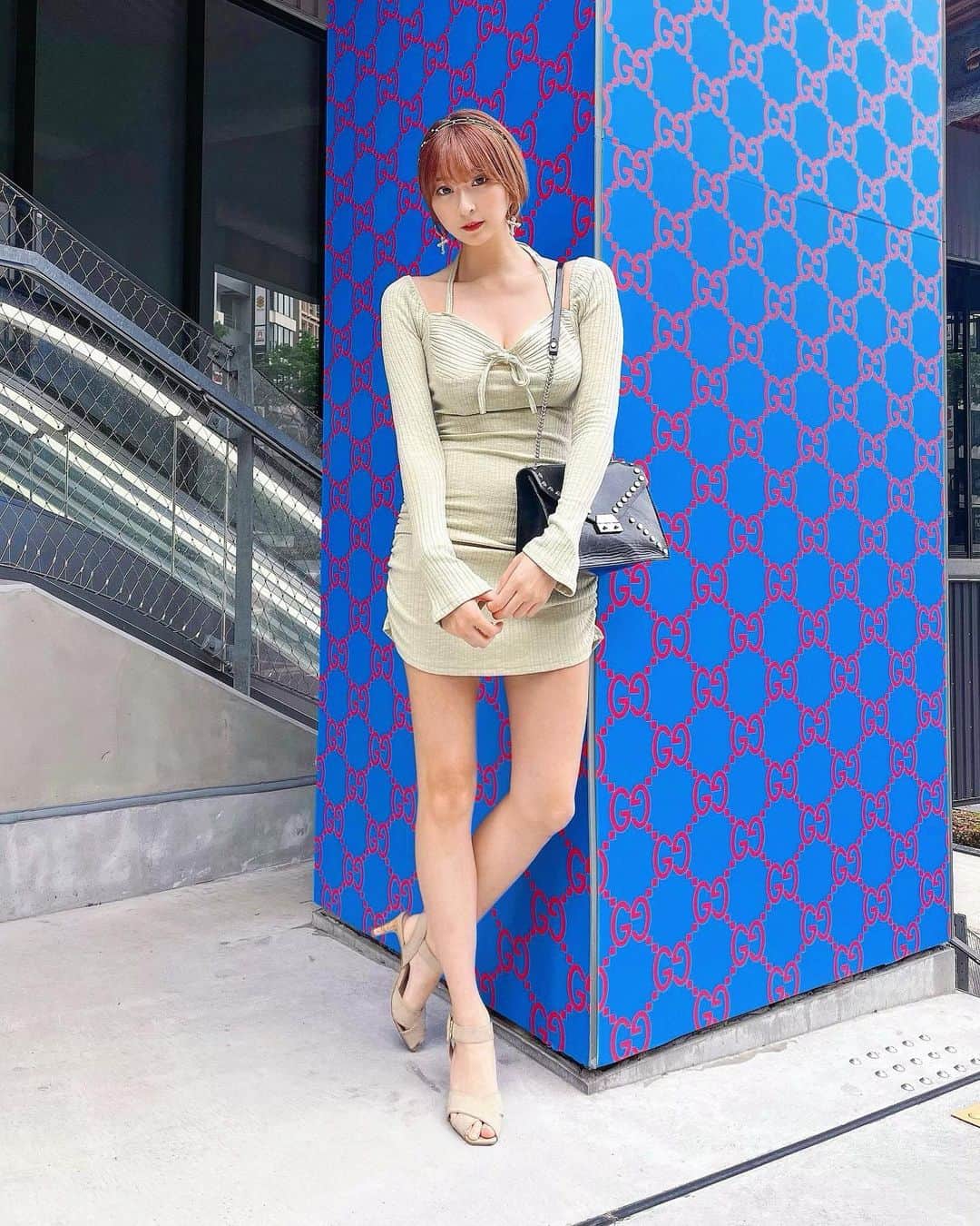 緒方咲さんのインスタグラム写真 緒方咲instagram 韓国ファッション 韓国 コーデ 今日の服 今日のコーデ ワンピース ワンピ ワンピース好きな人と繋がりたい ファッション Fashion 高身長コーデ 高身長女子 高身長 ショートヘア ショート女子