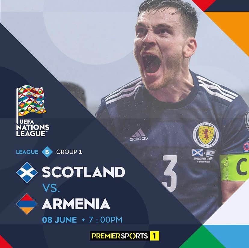 アラン・ハットンのインスタグラム：「I’m looking forward to being part of the punditry team tonight when Scotland start their UEFA Nations League campaign at home to Armenia live on @PremierSportsTV Kick off at 7.45pm  Score predictions?」