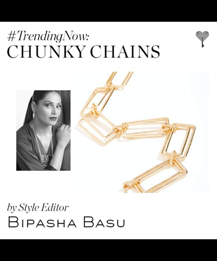 ビパシャ・バスーのインスタグラム：「"Add a touch of sparkle to all your OOTDs with statement chunky necklaces I've curated just for YOU. Discover NEW artful accessories only @thelabellife."  - Style Editor Bipasha Basu  #TheLabelLife #ElevatedLifestyleEssentials #Accessories #Jewellery #ChunkyChains #StatementNecklace #Jewels #ChunkyNecklaces #StyleEditor #BipashaBasu #StyleEditorNotes #StyleEditorTips #WalkingOnSunshine #ExtraordinaryEssentials #Extraordinary」