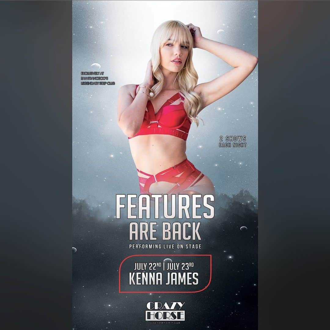 ケナ・ジェームスのインスタグラム：「Coming to you soon San Francisco!」