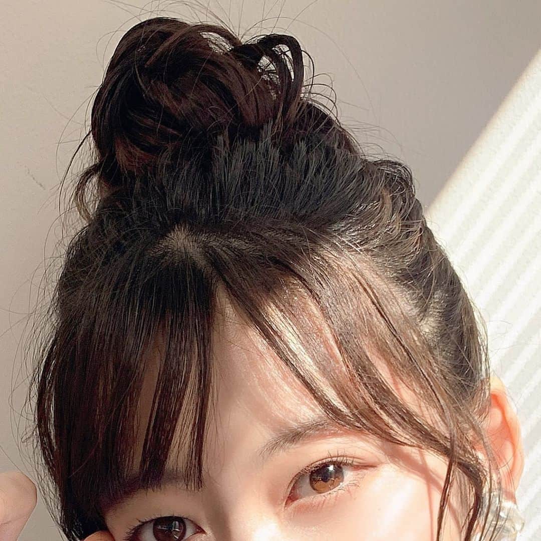 空野青空のインスタグラム：「おだんごにゃんこ♡ おのののかさんイメージでめいきゅさんにしていただいたの〜ฅ( ͒ᵕ̳◡ᵕ̳ ͒)｡o○  今日もいちにちおつかれちゃんっ」