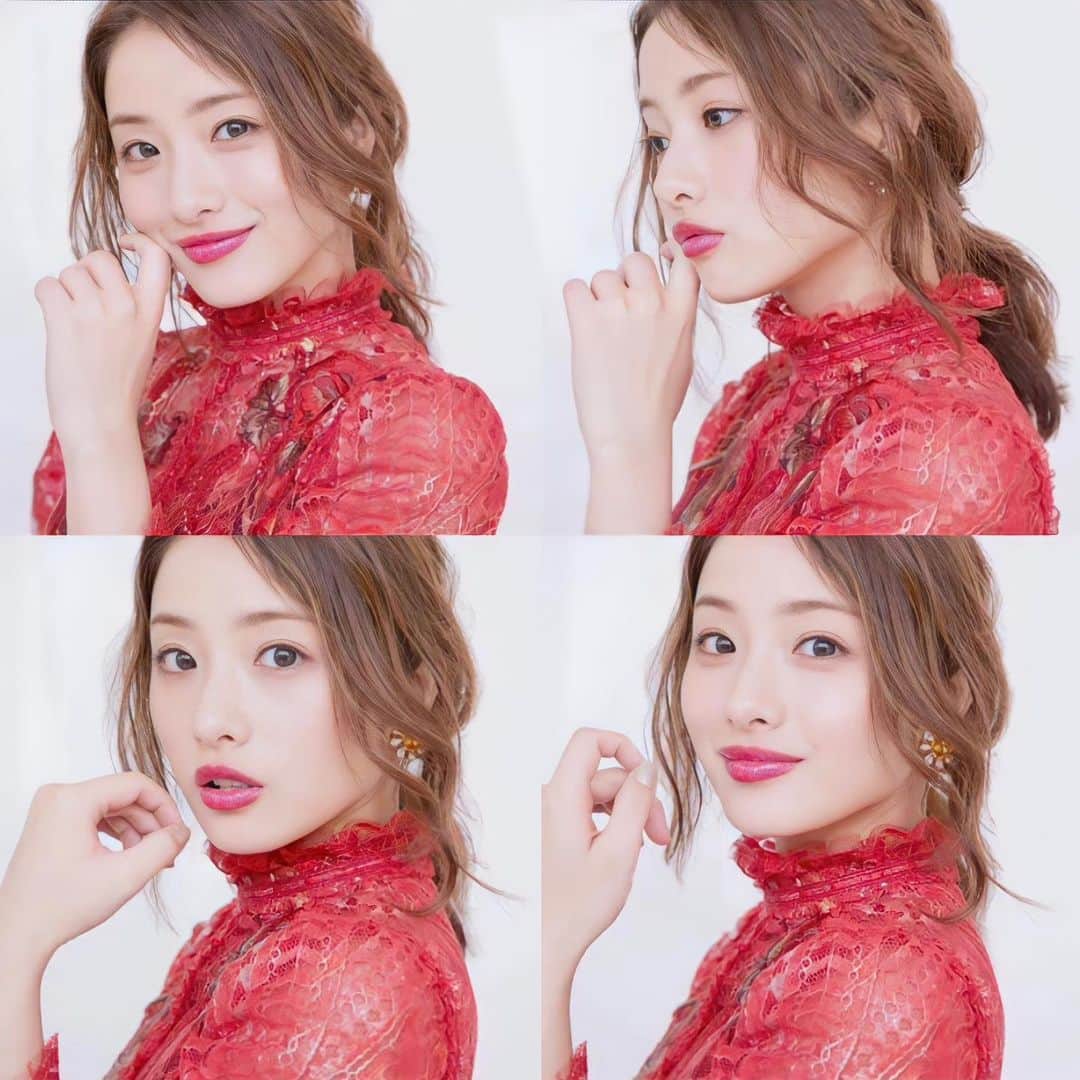 石原さとみ　ファンアカウントさんのインスタグラム写真 - (石原さとみ　ファンアカウントInstagram)「この時のメイク可愛い！ #石原さとみ さん #忍びの国 #映画 #前髪なし #ヘアアレンジ #茶髪 #リップ #メイク #笑顔 #可愛い」6月10日 8時46分 - ishihara_satomi719