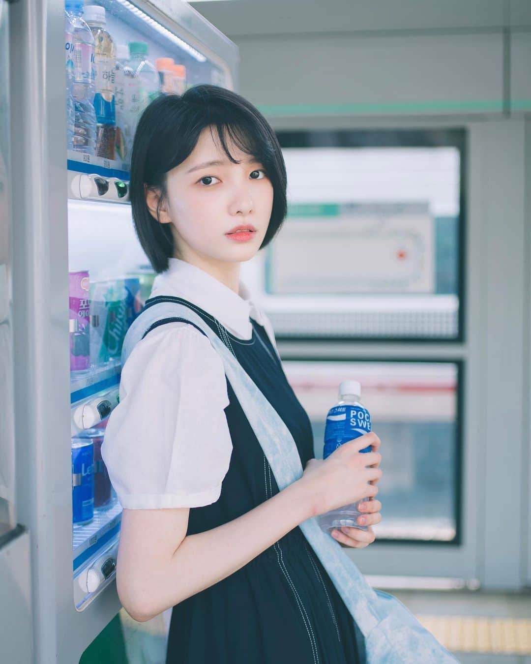 コン・ユリムのインスタグラム：「서울 지하철🧃」