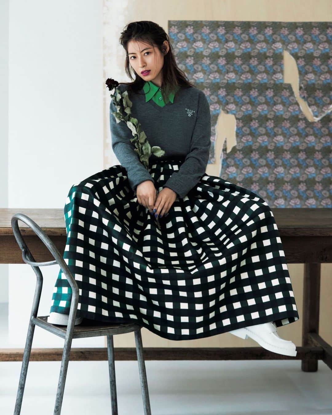 瀧本美織のインスタグラム：「InRed💎 FASHION PICK  #prada」