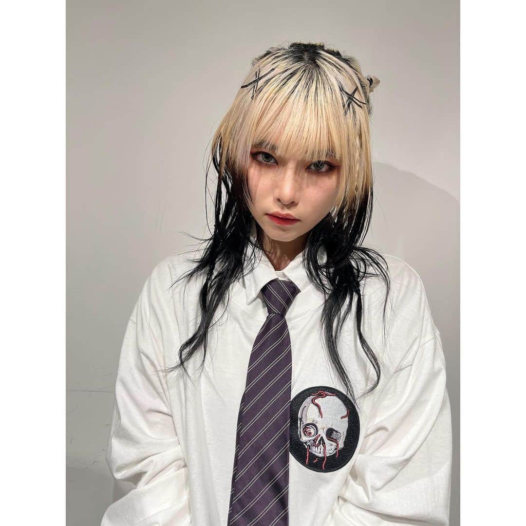 なつかのインスタグラム：「cutie hair @ryo___newwave 🦴」