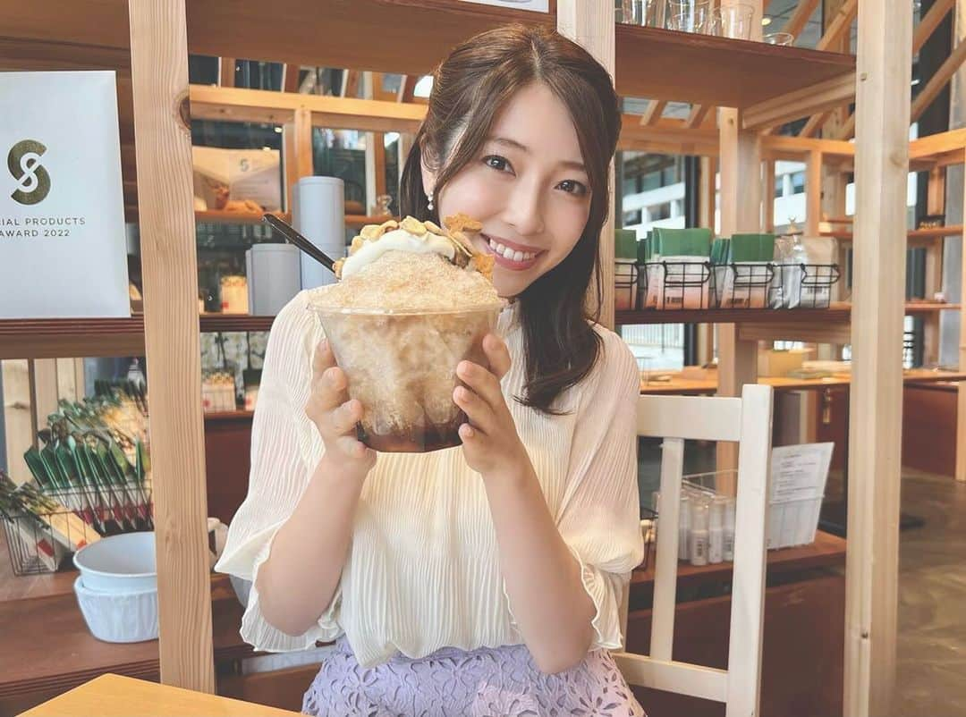 小椋寛子さんのインスタグラム写真 - (小椋寛子Instagram)「おは土をご覧いただいた皆さん ありがとうございました😊 柿の葉茶のかき氷も、すき焼きちらし重も美味しかったー🥰  #おは土 #おはよう朝日土曜日です #ABCテレビ #奈良スイーツ #ほうせき箱 #SOUSUKE #柿の葉茶 #鹿猿狐ビルヂング #㐂つね #すき焼きちらし重」6月11日 11時10分 - ogura_hiroko