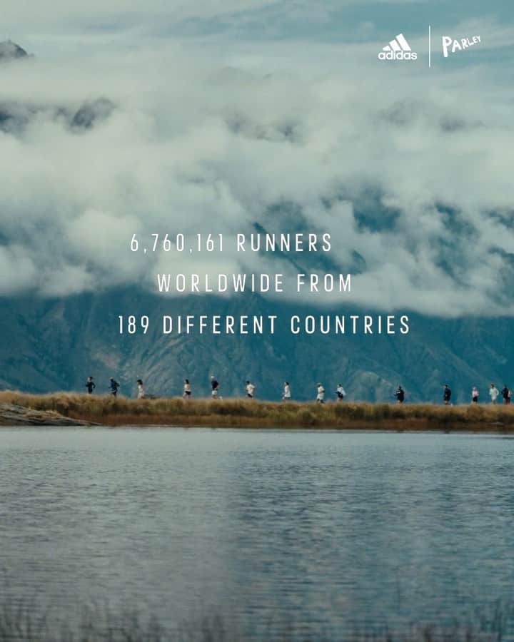 adidas Runningのインスタグラム：「6,760,161 runners.   Over 189 countries worldwide.   One common goal.   We came together to help turn the tide on plastic waste. You laced up and you ran for change.  We’ve come a long way and won't stop here. Together, impossible is nothing.   Find out more and join the movement at adidas.com/runfortheoceans  @parley.tv   #RunForTheOceans #adidasParley #ImpossibleIsNothing」
