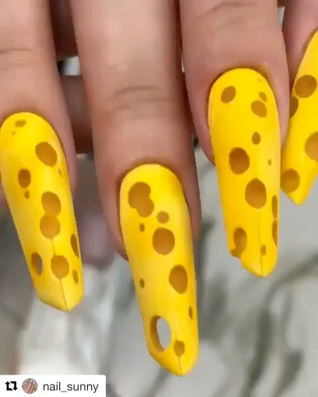 Nail Designsのインスタグラム：「Credit: @nail_sunny ・・・ Say cheese 🧀 🧀🧀🧀🧀🐁 #nailsunnytutorial #nailsoftheday #nailsart #nails2inspire #nailsvideos #nailspiration #nailswag #nailstagram #nailstyle #nailshop #nailsofig #nailsinc #nailsdesign #nailsalon #nailsdone #nailswatch #nailsaddict #nailsdid #nailsofinstagram #nailspolish #nailsmagazine #nailsoftheweek #nailsnailsnails #nailstamping #nailstoinspire #nailsonpoint #nailsonfleek #nailspafeature」