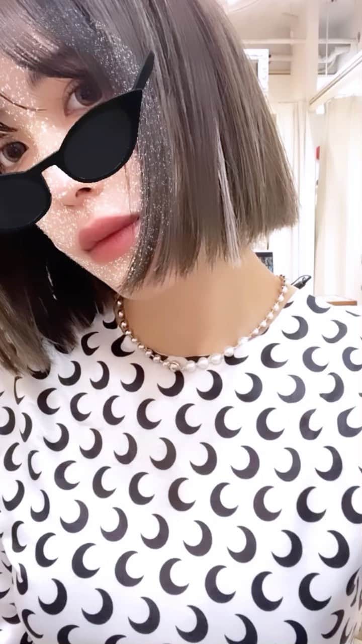 夏焼雅のインスタグラム：「Bob✂︎👩🏻 まつ毛もくるりん❤︎ @maria_bigami  @kokeshi0927  thx！！」