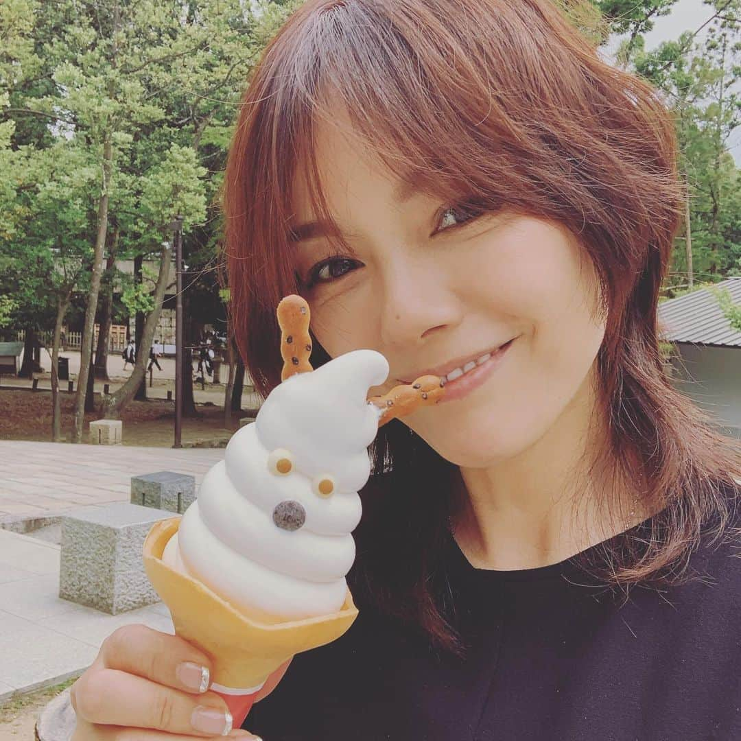 相川七瀬さんのインスタグラム写真 - (相川七瀬Instagram)「可愛い❤️鹿のソフトクリーム🦌  #鹿らぶ💕  #ソフトクリーム🍦」6月13日 13時48分 - nanasecat