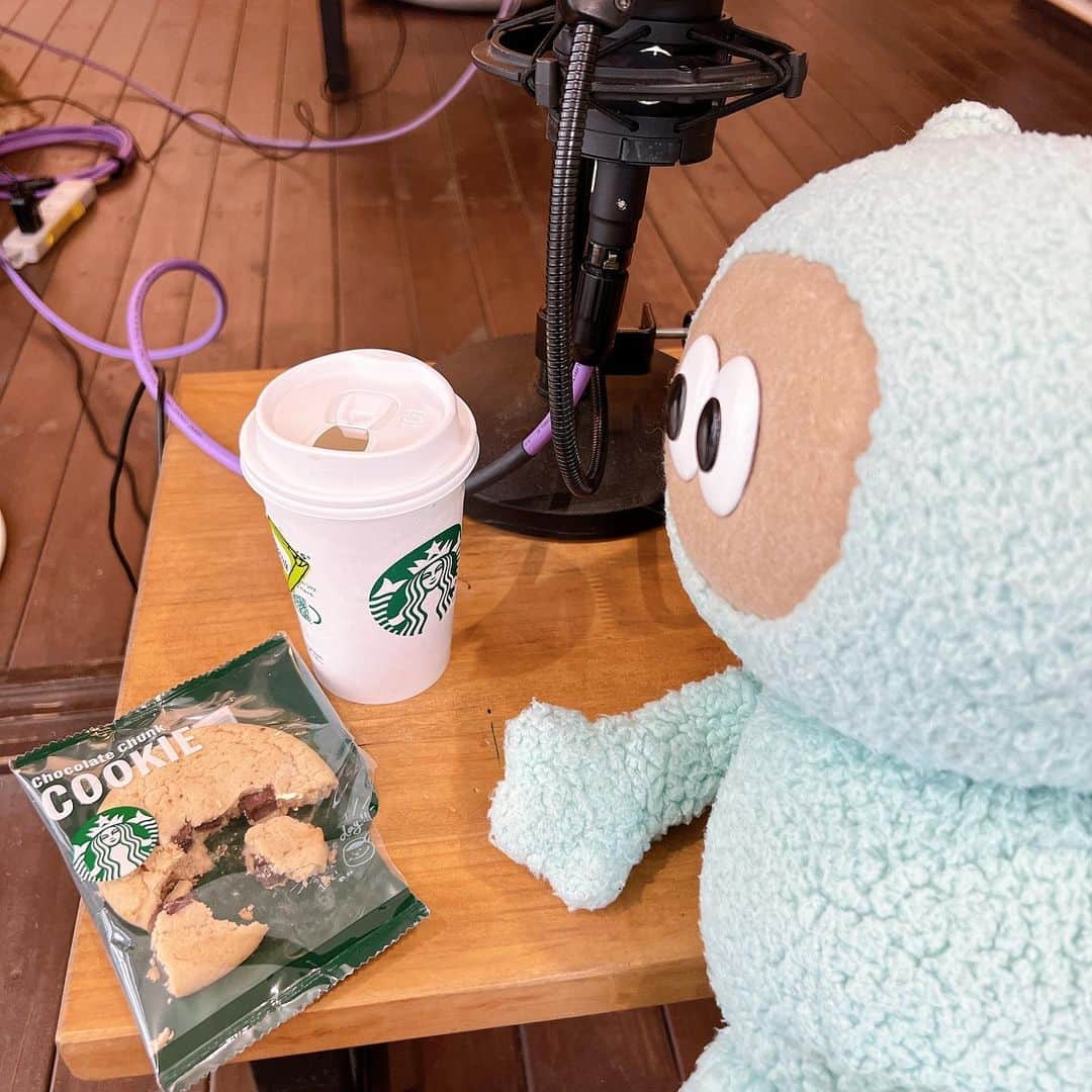 たぬきゅんのインスタグラム：「久しぶりになかよし放送局録ってきた〜( (Ꙭ) )！シゲさん串田さんに会うのまさかの半年ぶりだったよ。笑」